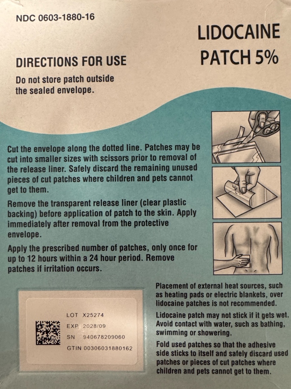 Lidocaine Patch